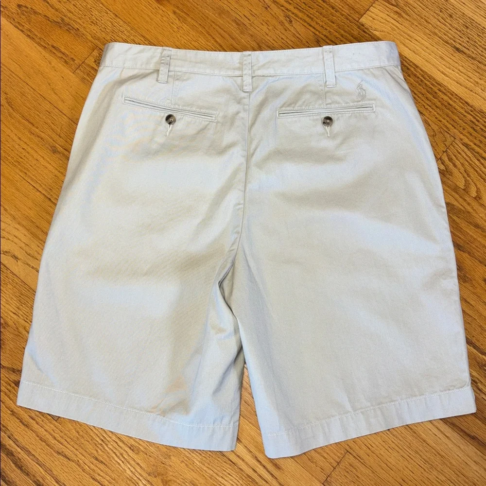 New Polo Ralph Lauren Classic Khaki Cream 10-inch Relaxed Fit Men's Short W/34